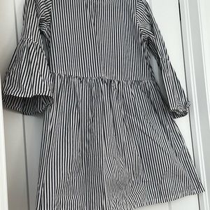 Faithful the Brand bell sleeve short striped dress | size 4